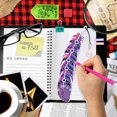 thumbnail image 4 of 6 uds colgante de cristal marcapáginas regalos para estudiantes 5D DIY forma de pluma para adultos niños, 4 of 9