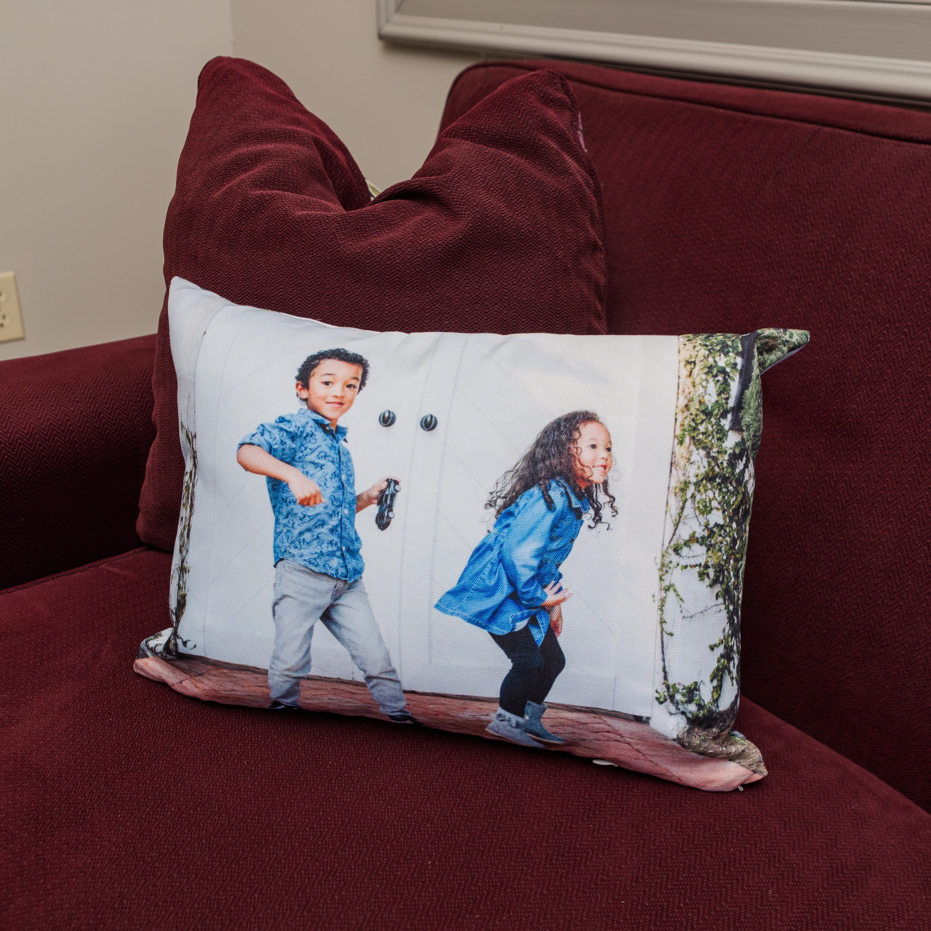 Decorative 20x14 Outdoor Throw Pillow. Adult, Teen, Tween, Unisex, 1.25lbs.