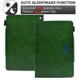 thumbnail image 4 of SaniMore Wallet Case for Amazon Fire HD 8 & 8 Plus (12th/10th Generation, 2022/2020), Card Slots & Pen Holder [Auto Sleep] PU Leather Magnetic Ciasp Kickstand Shockproof Full Protective Cover, Green, 4 of 5