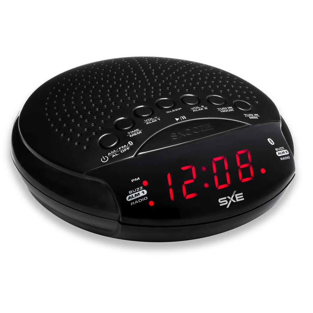 Westclox Sxe Bluetooth Digital Alarm Clock Am/Fm Radio With Snooze LED