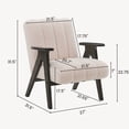 thumbnail image 5 of Cozy Chair With Wood Frame Accent - & Fabric For Comfort, 5 of 6