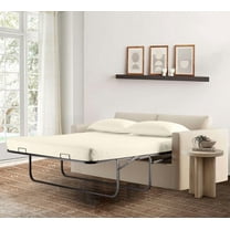 4-Piece Full Sleeper Sofa Sheet Set, 100% Egyptian Cotton, 1000 Thread Count, Fits 5" Deep Pull-Out Couch Mattress (54" x 72") - Ivory Solid