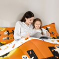 thumbnail image 5 of Homewish Cartoon Cute Ghost Full Size Comforter Sets,Halloween Theme Personalized Letter Bedding Comforter Set,Halloween Reversible,3pcs,1 Comforter and 2 Pillowcases, 5 of 7