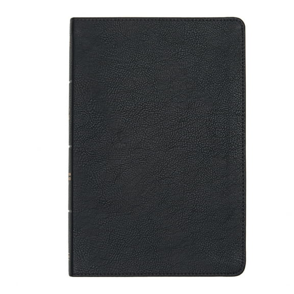 CSB Large Print Thinline Bible, Black Leathertouch, (Hardcover)