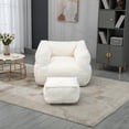 thumbnail image 3 of Homefun Bean Bag Chair for Adults & Kids -Plush Lounger Memory Foam Lazy Sofa Ottoman Durable for Patio/Living Room, 3 of 8