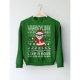 thumbnail image 2 of Tstars Boys Unisex Ugly Christmas Sweater Santa Floss Like a Boss Kids Christmas Gift Funny Humor Holiday Shirts Xmas Party Christmas Gifts for Boy Youth Kids Sweatshirt Ugly Xmas Sweater, 2 of 4