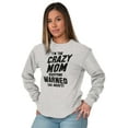 thumbnail image 5 of I'm the Crazy Mom Hilarious Mothers Women's Long Sleeve T Shirt Brisco Brands X, 5 of 6