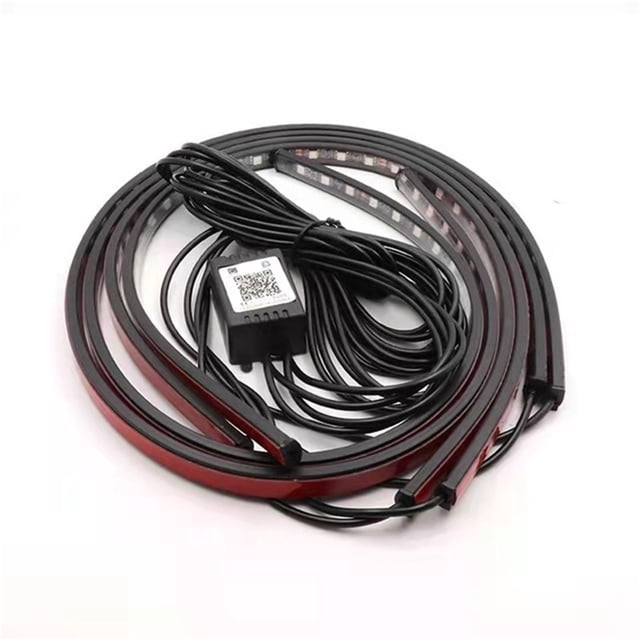 RKSTN A Chopper Car Chassis Flexible RGB LED Strip Lights 4PCS