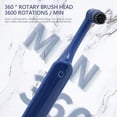thumbnail image 3 of Cepillo de dientes eléctrico rotativo HUOGUO para adultos, impermeable, azul, 3 of 5