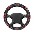 thumbnail image 3 of Fotbe Colorful Floral Embroidery Mexican Steering Wheel Cover Universal 15 in Car Accessories for Men Women,Steering Wheel Protector Comfortable Protective Case for SUV Sedan Decor, 3 of 8