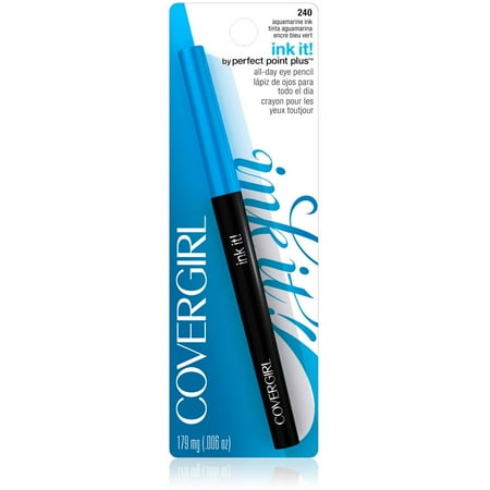 COVERGIRL Ink It! By Perfect Point Plus Waterproof Eyeliner Aquamarine Ink 240, .006 oz