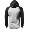 thumbnail image 3 of Ma Croix Men's Heavyweight Premium Pullover Hoodie Two Tone Raglan, 3 of 4