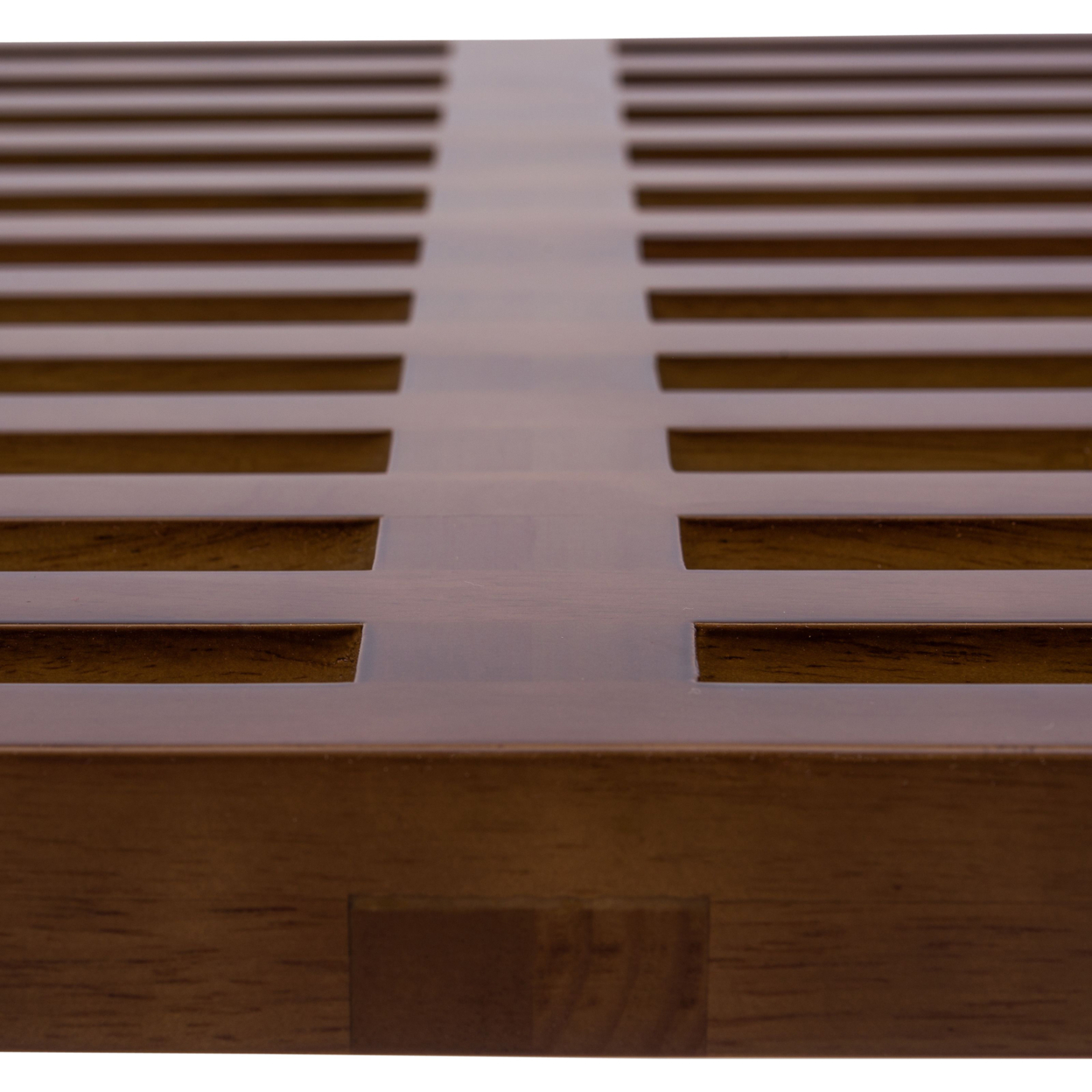 LeisureMod Mid-Century Inwood Platform Bench in Dark Walnut - 6 Feet - image 5 of 7