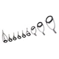 thumbnail image 1 of koolsoo 4x9Pcs Ceramic Eyes Fishing Rod Guide Stainless Steel Frame, 1 of 9