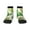 3 Black, variant on Cactus And Succulent Pattern Quarter Crew Socks,Toe Seamed Ankle Socks,Cotton Cushioned Breathable Athletic Crew Sports Socks