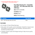 thumbnail image 2 of Rear Wheel Bearing Set - Compatible with 2007 - 2013 Mercedes-Benz S65 AMG Base 2008 2009 2010 2011 2012, 2 of 2
