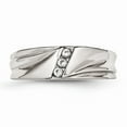 thumbnail image 4 of Stainless Steel Polished with CZ Ring Size: 11; for Adults and Teens; for Women and Men, 4 of 7