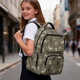 thumbnail image 4 of KEIAHUAN Deer Camo Backpack for Kids, Roomy Interior Holds Textbooks Notebooks and Folders, 17 Inch Large Capacity Student Backpack Fits 14 Inch Laptop, Holiday Present for Boys Girls Students, 4 of 7
