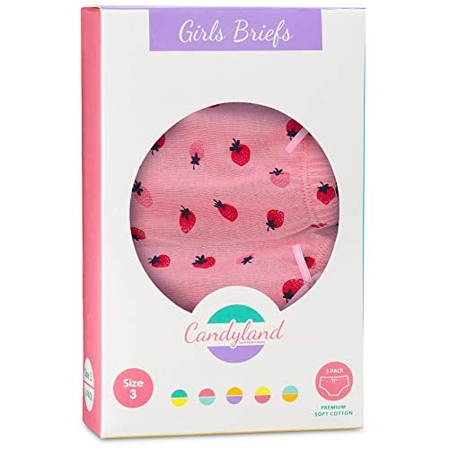 Buy Candyland Girls Underwear, 3 Pack Full Cut Soft Cotton Panties