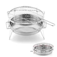 thumbnail image 3 of LEEYNEER 1Pcs Mini Gril Portable en Acier Inoxydable pour Jardin Extérieur, 3 of 8
