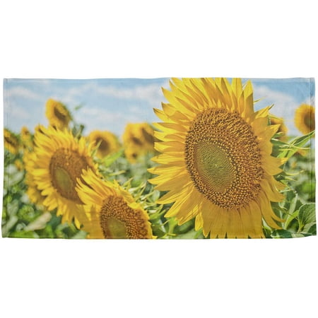 Sunflower Fields All Over Bath Towel