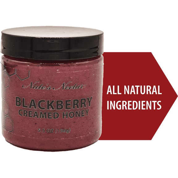 Blackberry Creamed Honey, Nate's Nectar, 5.5 oz