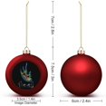thumbnail image 2 of Tool Band Christmas Balls Ornaments Decoration Xmas Tree Hanging Ornament Pendant for Home Indoor Holiday Party Decor 2PCS, 2 of 8
