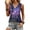 Purple, variant on Womens Tank Tops Summer Sleeveless Loose Fit Tops V Neck Pleated Shirts Basic Tees Dressy Casual Trendy Clothes