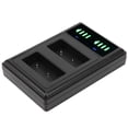 thumbnail image 3 of Double Display Camera Battery Charger, Professional Dual Interface Camera Battery Charger, Portable With LCD Display Durable For Camera NP-FW126 Battery, 3 of 8