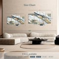 thumbnail image 4 of Elephant Stock Space Giant Wall Art - Horizontal Multi Panel Canvas - Living Room Wall Decor - Abstract Multi Panel - Gold And Blue Decor By Eva Watts - 68" x 42", 4 of 8