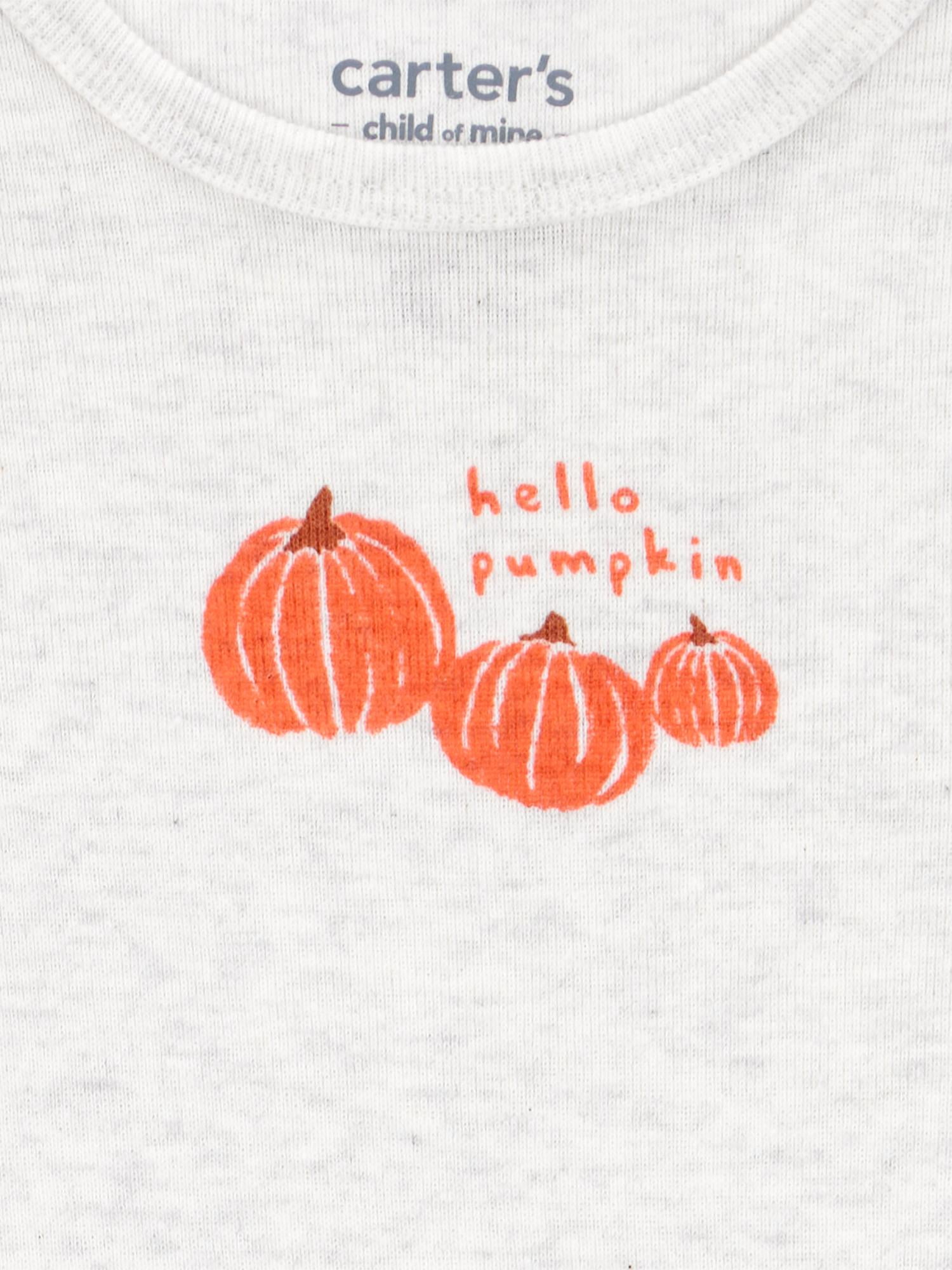 Carter's Child of Mine Baby Unisex Pumpkin Outfit Set, 2-Piece, Sizes Newborn-12 Months