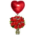 thumbnail image 2 of PMU Valentine’s Day Red Heart 18-inch Mylar-Foil Balloon for Air Inflation with Plastic Stick, Cup Balloon Holder for Marriage Proposal, Special Events, Photo Prop Party and Accessories (25/Pkg) Pkg/1, 2 of 4