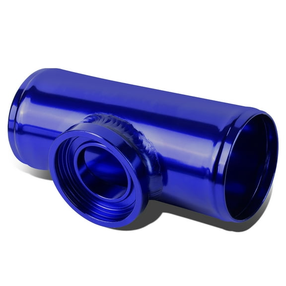 DNA Motoring FP-H250-BL 2.5" Turbo Blow Off Valve Aluminum Flange Adapter Pipe for Type-SQV BOV (Blue)