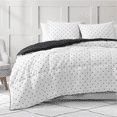 thumbnail image 2 of Casa Platino King Size Comforter Set - Hydro-Brushed Microfiber King Size Bed Set – Fade Resistant King Size Bed Comforter Set - Includes King Comforter & 2 Pillow Shams - Polka Dot, 2 of 9