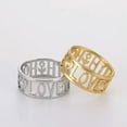 thumbnail image 4 of Cross Faith Hope Love Words Ring Sideways Religious Inspirational Ring Jewelry, 4 of 9