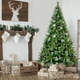 thumbnail image 5 of Clearance! Christmas Trees Pre-Lit for Home, 7.4ft Realistic Artificial Christmas Tree Decoration with 500 LED Lights, 1300 Tips Premium Hinged Christmas Spruce Tree with Solid Metal Stand, 5 of 10