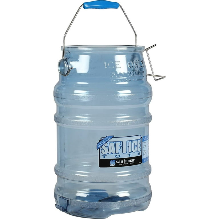 Saf-T-Ice Tote, 6 gal, Transparent Blue Saf-T-Ice Tote, 6 gal, Transparent Blue