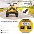 thumbnail image 6 of Garvee Adventure Awaits! 12V Kids ATV Electric Ride On Car – Battery-Powered Fun with LED Lights, Music, High/Low Speed, and Treaded Tires for Boys & Girls Aged 3-6,Yellow, 6 of 8