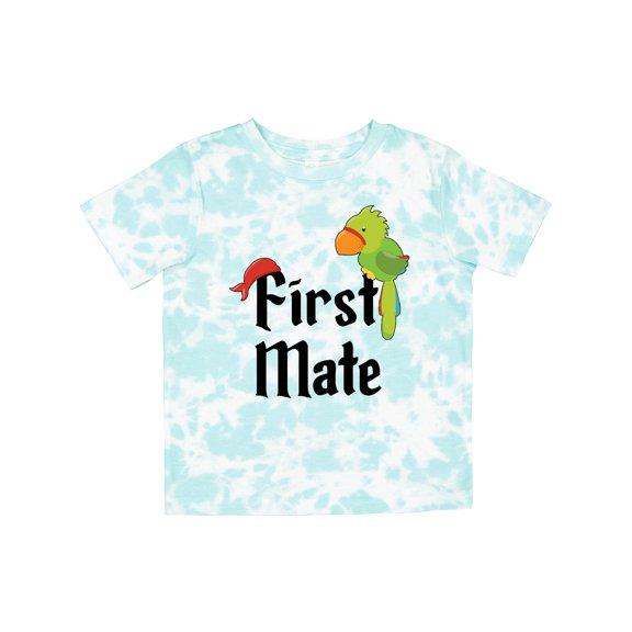 Inktastic First Mate Pirate with Parrot and Bandanna Boys or Girls Toddler T-Shirt