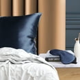 thumbnail image 4 of Silk Pillowcases + Silk Eye Cover With Gift Box King Navy Blue, 4 of 8