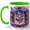 Green, variant on Purple Fantasy Library Coffee Mug, Magical Moon Book Portal Reader Design, 11 oz Ceramic Cup