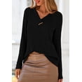 thumbnail image 2 of Camiseta PRETTYGARDEN 2025 Negra Cuello en V Canalé XL, 2 of 9