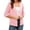 Pink, variant on Women's 3/4 Sleeve Shrugs Lightweight Open Front Cropped Cardigan for Women