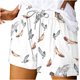 thumbnail image 1 of Mujeres Pantalones Cortos Ilustración de Verano Casual Encaje Hasta el Bolsillo Elástico, Pantalones Cortos Casuales para el Día Y el Ocio, 1 of 4