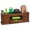 Brown, variant on MissionMax Small Bamboo Caddy Desk Organizer with Drawer and Compartments