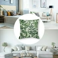 thumbnail image 5 of Sage Green Leaf Plant Pillow Covers  Set of 2 Tropical Fern Herbs Botanical Leaves Floral Decorative Pillow Cases Vintage Cushion Case Farmhouse Home Decor for Couch Sofa Porch Outdoor, 5 of 7