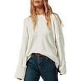 thumbnail image 5 of SHINE UP Sweaters for Women Long Sleeve Crewneck Tops Fall Oversized Casual Chunky Knit Pullover, 5 of 9