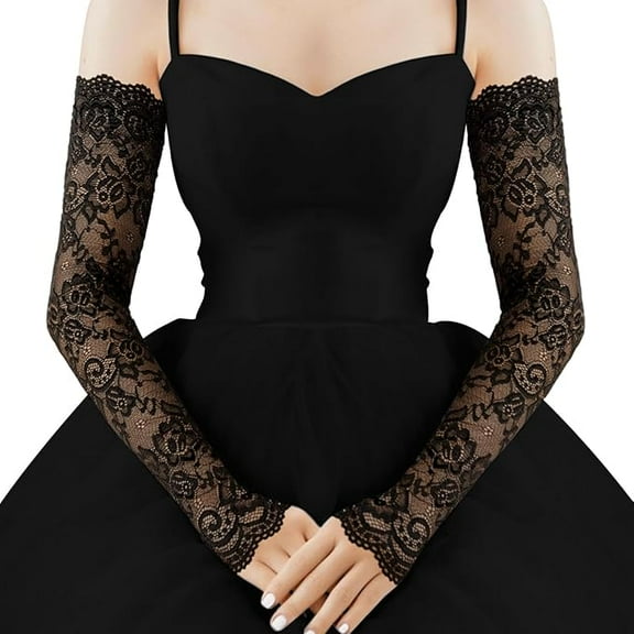 Lace Arm Sleeves For Women, Fingerless Lace Sleeves for Wedding Tea Party Pattern Engagement Dress
