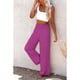 thumbnail image 3 of Pantalones anchos de mujer de talla grande de algodón y lino para primavera y verano, pantalones largos casuales con cintura elástica, versátiles, 3 of 6