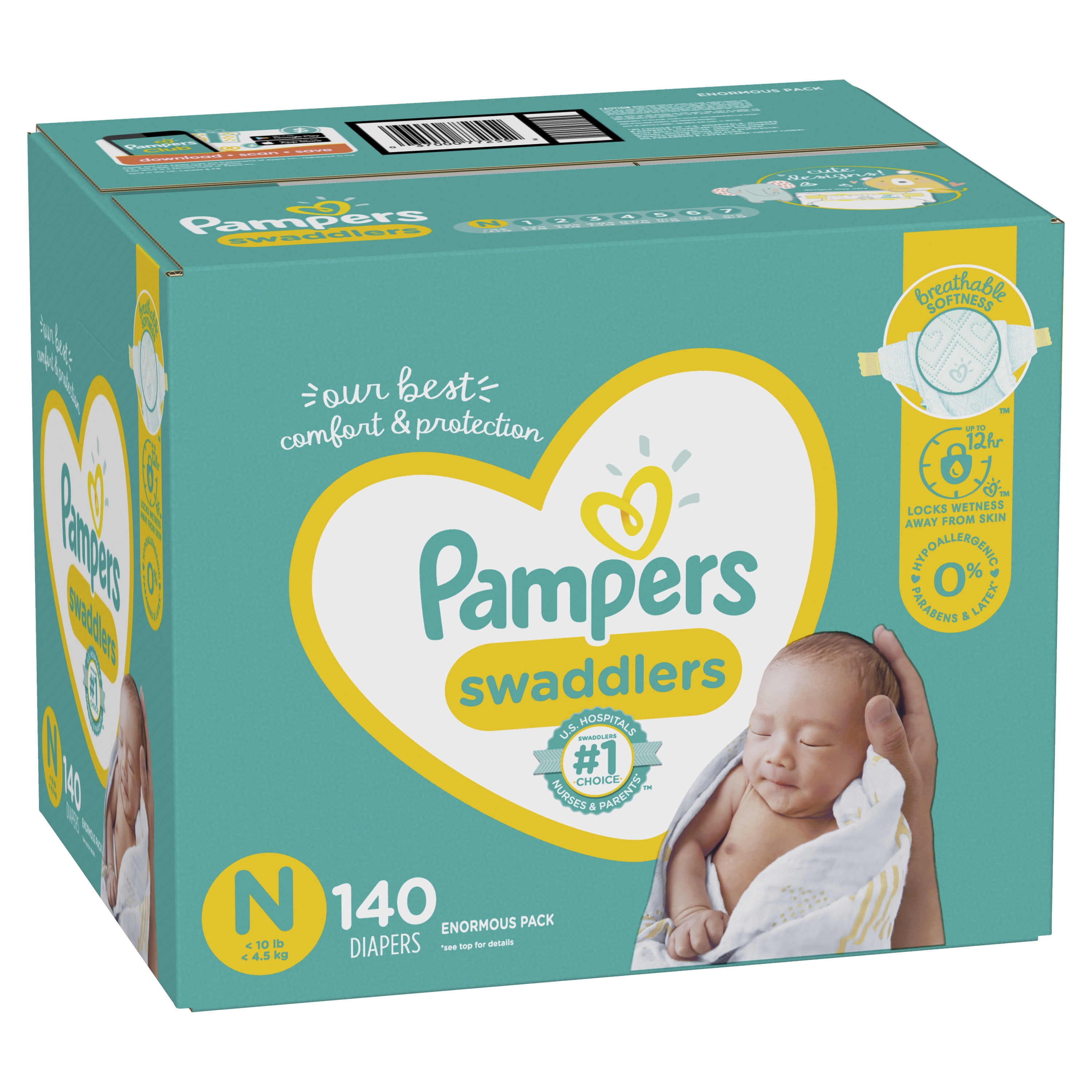 pampers swaddlers newborn 20 pack walmart